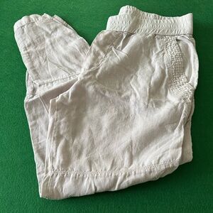 James Perse Patch Linen Pants in Calcite - women's size 2